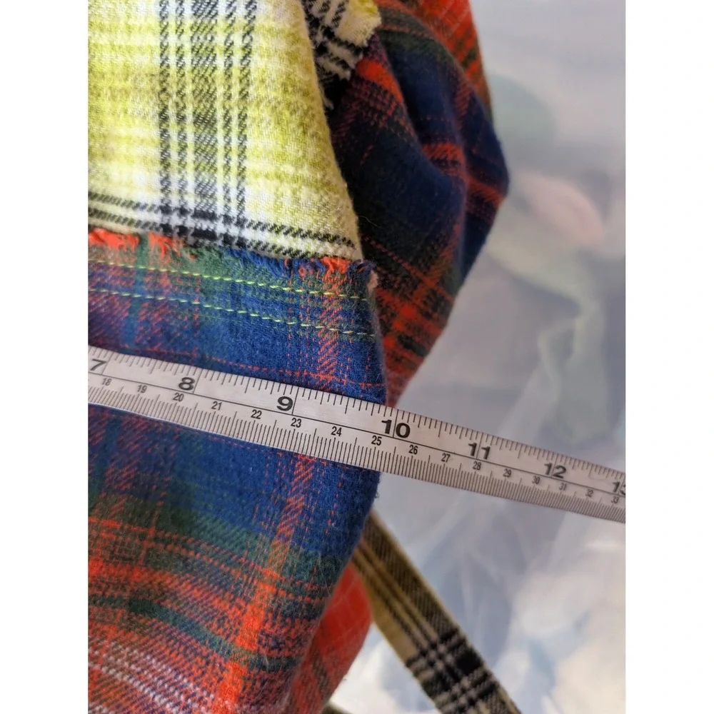 BDG Patchwork Plaid Tote Bag Large Multicolor Boho Urban Outfitters Grunge Indie